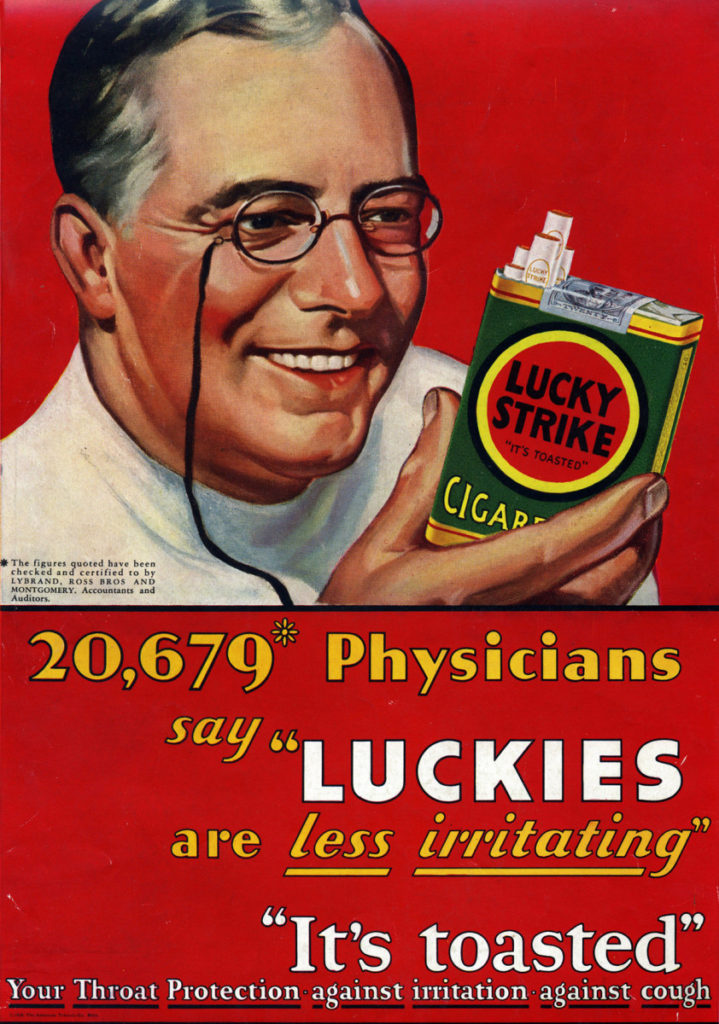 Doctors endorsing smoking